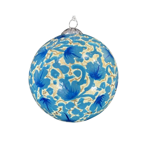 Chinar Leaves Blue - Christmas Bauble