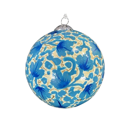 Chinar Leaves Blue - Christmas Bauble