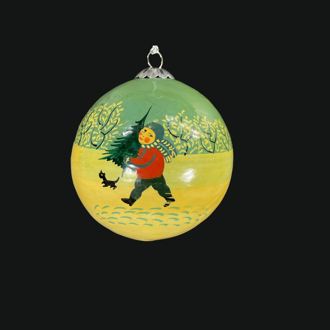 Golden Boy Christmas Bauble for Christmas tree decorations