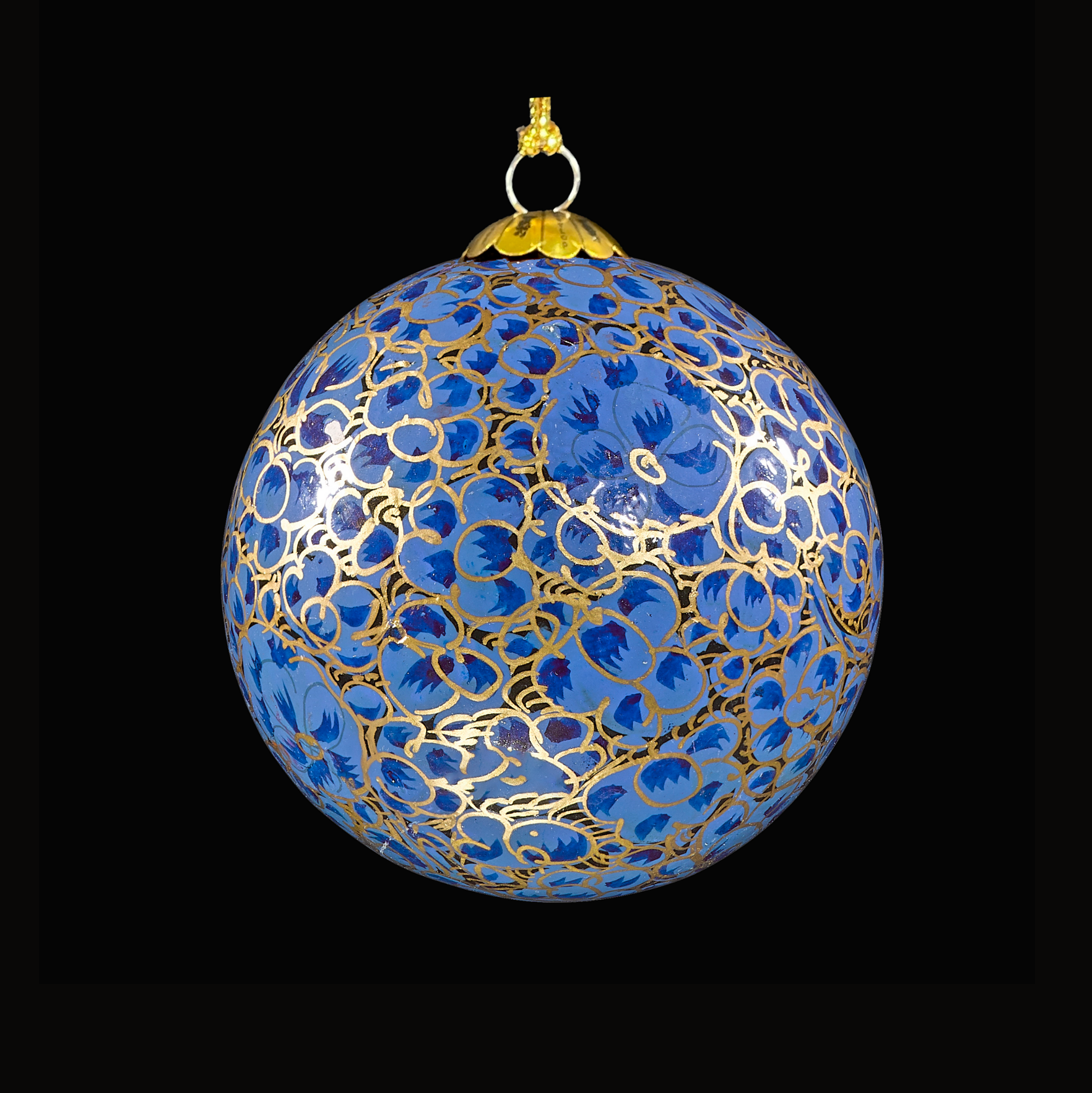 Enchanted blue Christmas Bauble for Christmas tree decorations