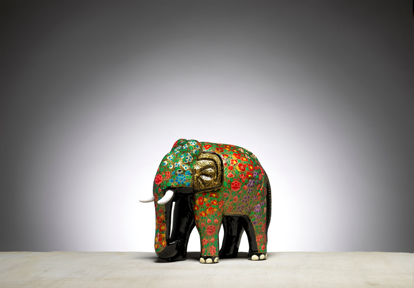 Majestic 12 " Handmade Elephant - Papier Mache