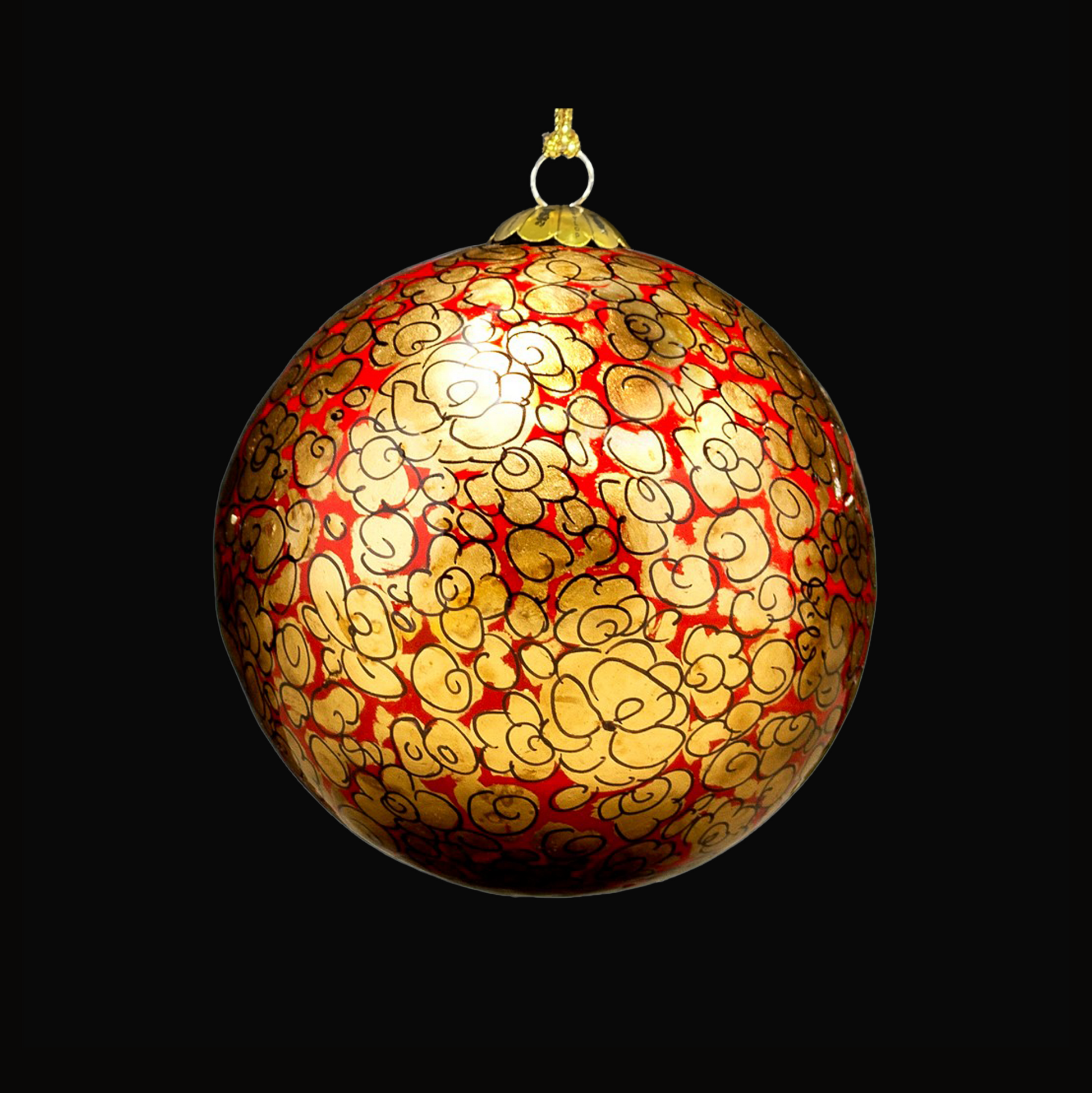 Enchanted Red Christmas Bauble for Christmas tree decorations