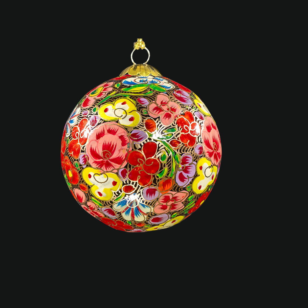 christmas roses handmade bauble for  Christmas tree decorations, seasonal decorations