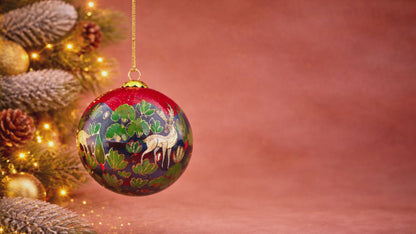 Forest Friends Red Decorations Baubles