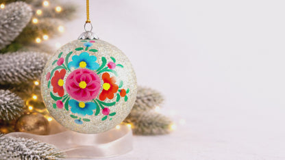 Alizeh Silver Christmas Bauble