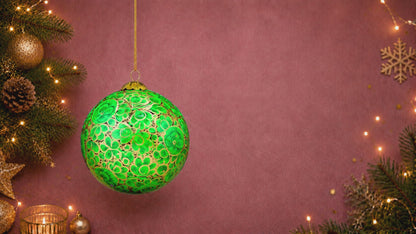 Enchanted Green- christmas bauble