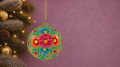 Alizeh Silver Christmas Bauble