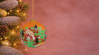 Forest Friends Green – Luxury Christmas Decorations Bauble