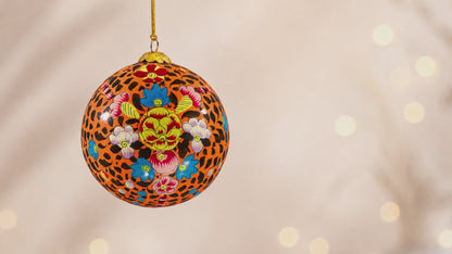 Tiger Blooms christmas bauble