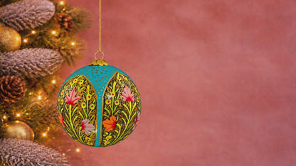 Blue Chinar Temple - Christmas Bauble