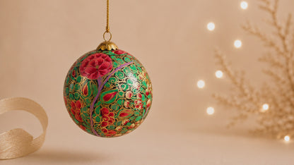 Pink Roses- Christmas Bauble