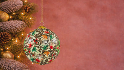 Colourful Leaves -Christmas bauble