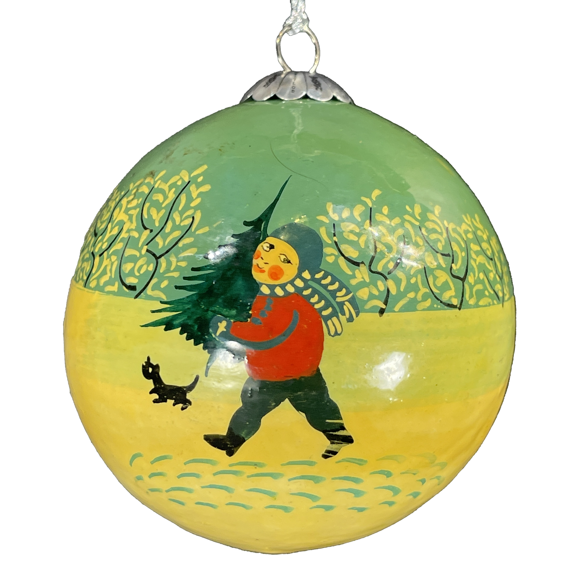 Golden Boy Christmas Bauble for Christmas tree decorations