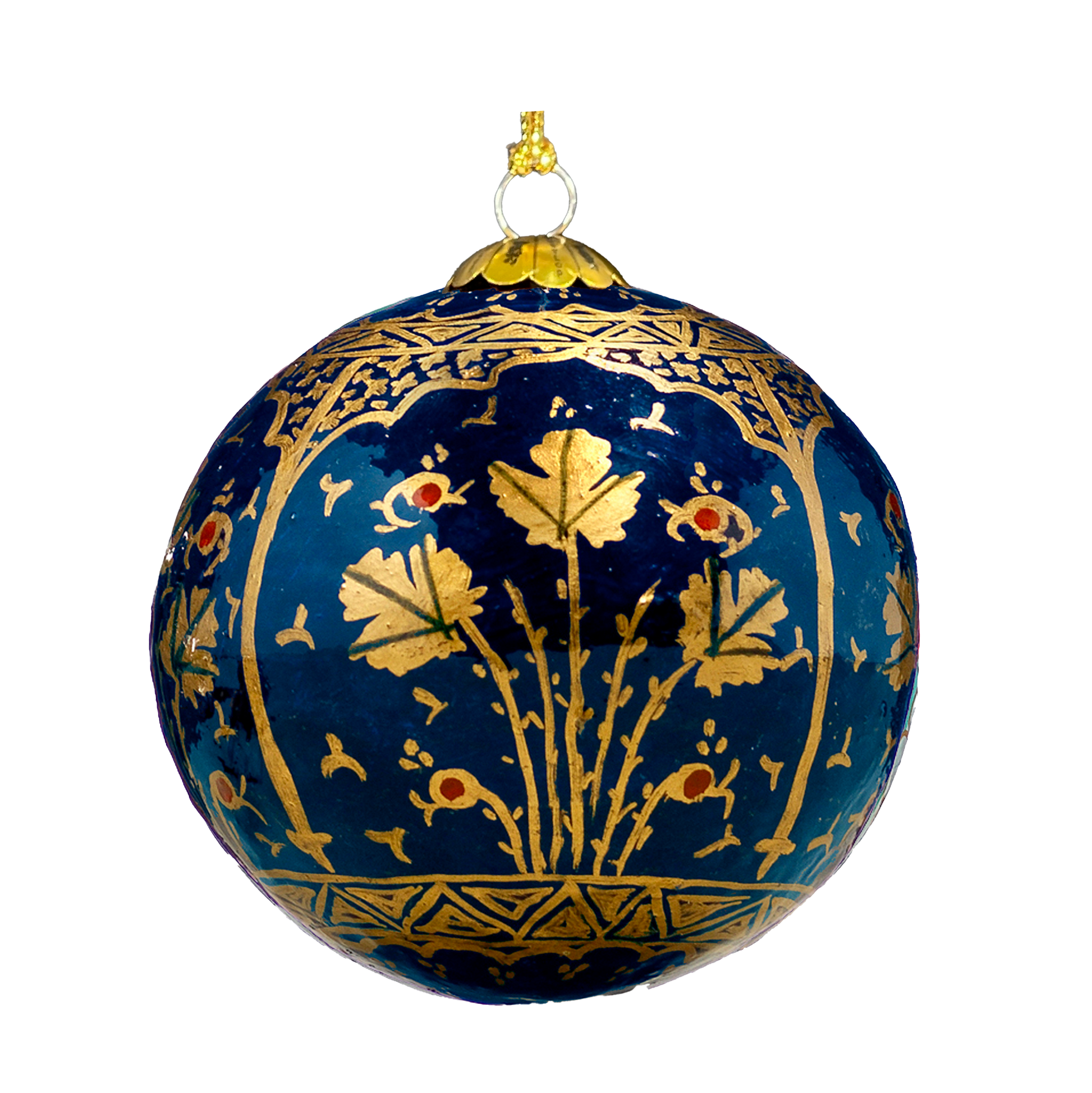 Navy Chinar Christmas Bauble for Christmas tree decorations