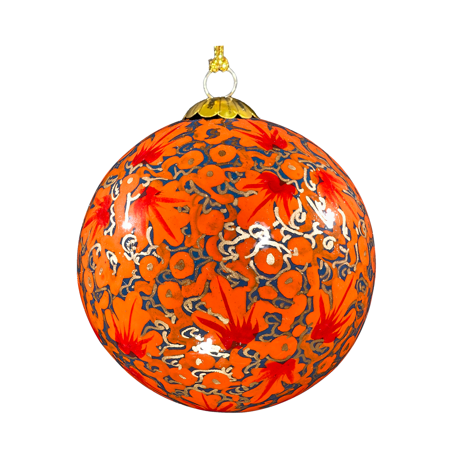 Orange Christmas Bauble for Christmas tree decorations