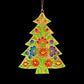 Assorted Wood Hanging Xmas Trees - SET OF 3