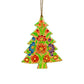 Assorted Wood Hanging Xmas Trees - SET OF 3