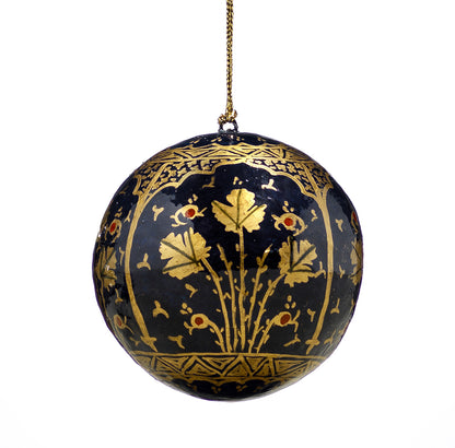 Navy Blue Christmas Baubles-Temple
