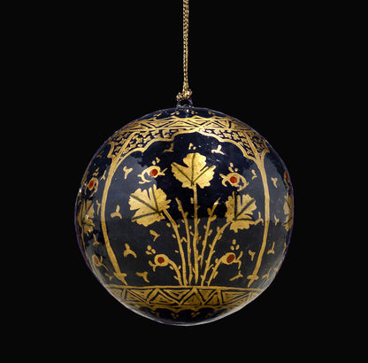 Navy Blue Christmas Baubles-Temple
